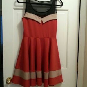 Modcloth rust O Sher dress sz 6/8 see all pics.